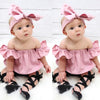 Pink & Black Striped Clothing Set 2 Pcs For Girls (0-8 Years)